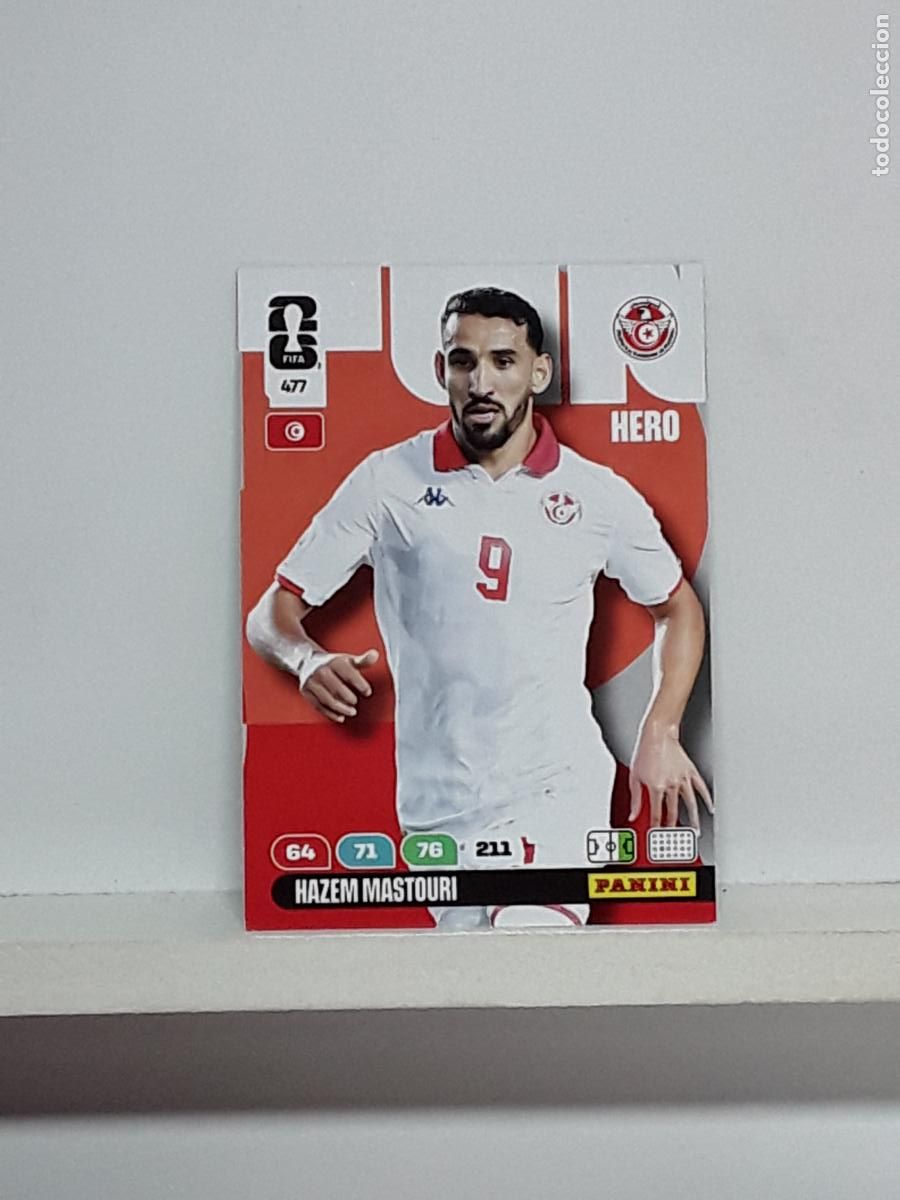 Cartes &agrave; collectionner de Football: ADRENALYN MUNDIAL 2026 WORLD CUP 26 ALBUM PANINI N 477 TUNEZ HAZEM MASTOURI