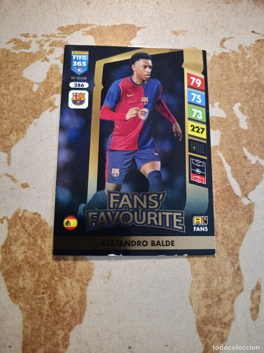 Cromos de f&uacute;tbol: Barcelona 286 ALEJANDRO BALDE Adrenalyn FIFA 365 2025