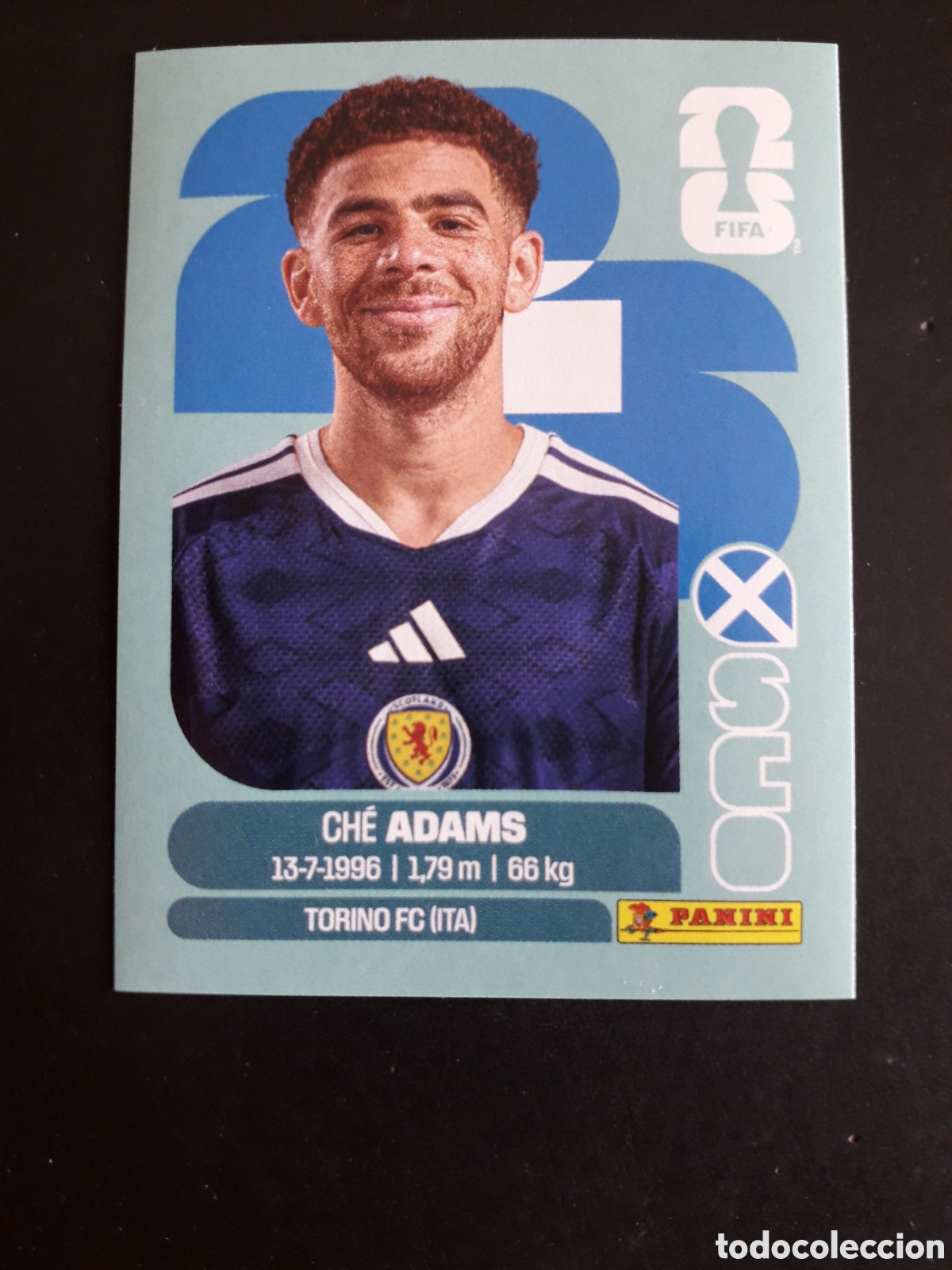 Cromos de f&uacute;tbol: ADAMS ESCOCIA SCO 19 MUNDIAL F&Uacute;TBOL 2026 FIFA WORLD CUP PANINI SIN PEGAR PEDIDO M&Iacute;NIMO 3&euro;.