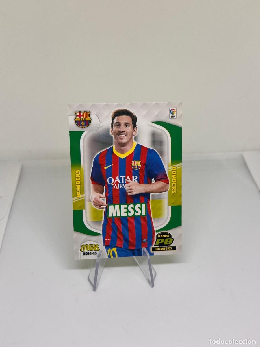Cromos de f&uacute;tbol: Lionel Messi #417 FC Barcelona Panini Megacracks Bombers 2014 15