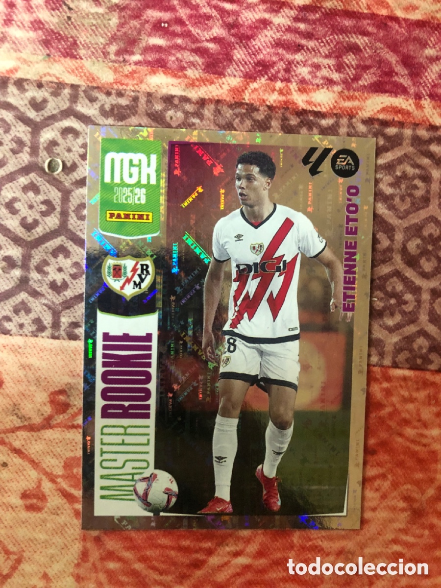 Cromos de f&uacute;tbol: Etienne Eto'o serie Master Rookie n&uacute;mero 409 Del Rayo Vallecano megacracks 25-26 2025-2026