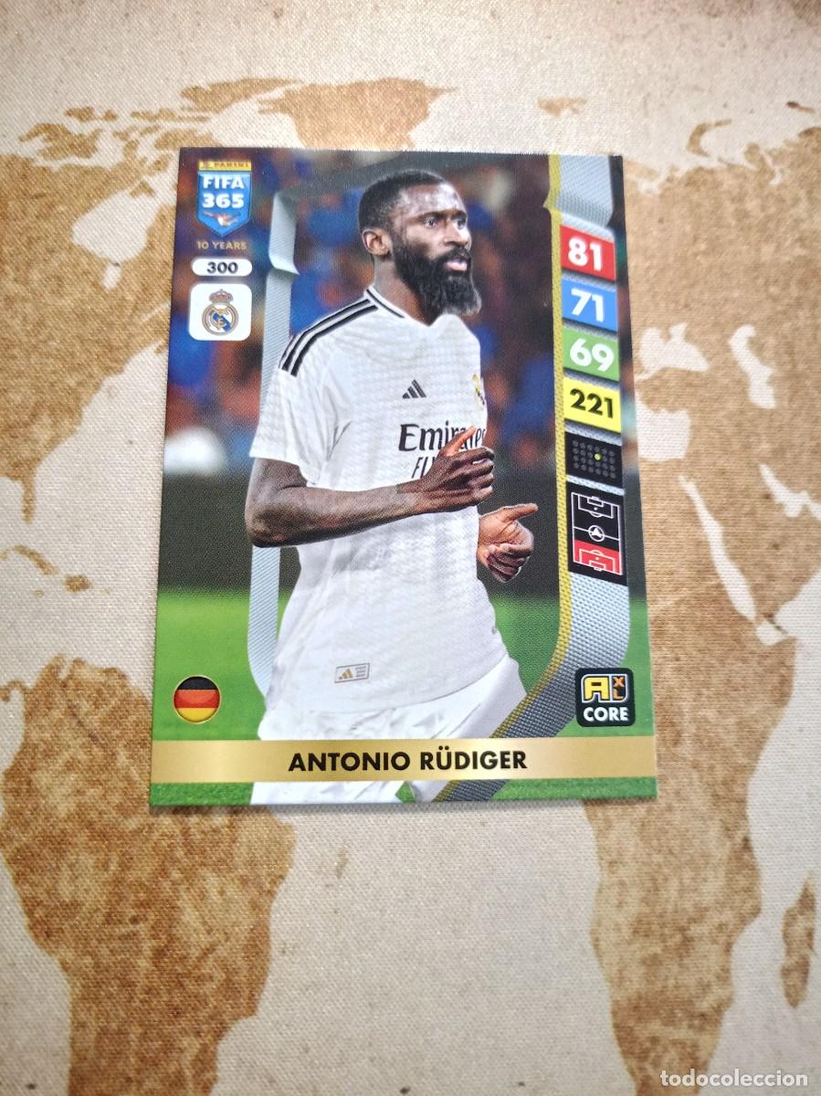 Fu&szlig;ball-Sticker: # Real Madrid 300 ANTONIO R&Uuml;DIGER Adrenalyn FIFA 365 2025