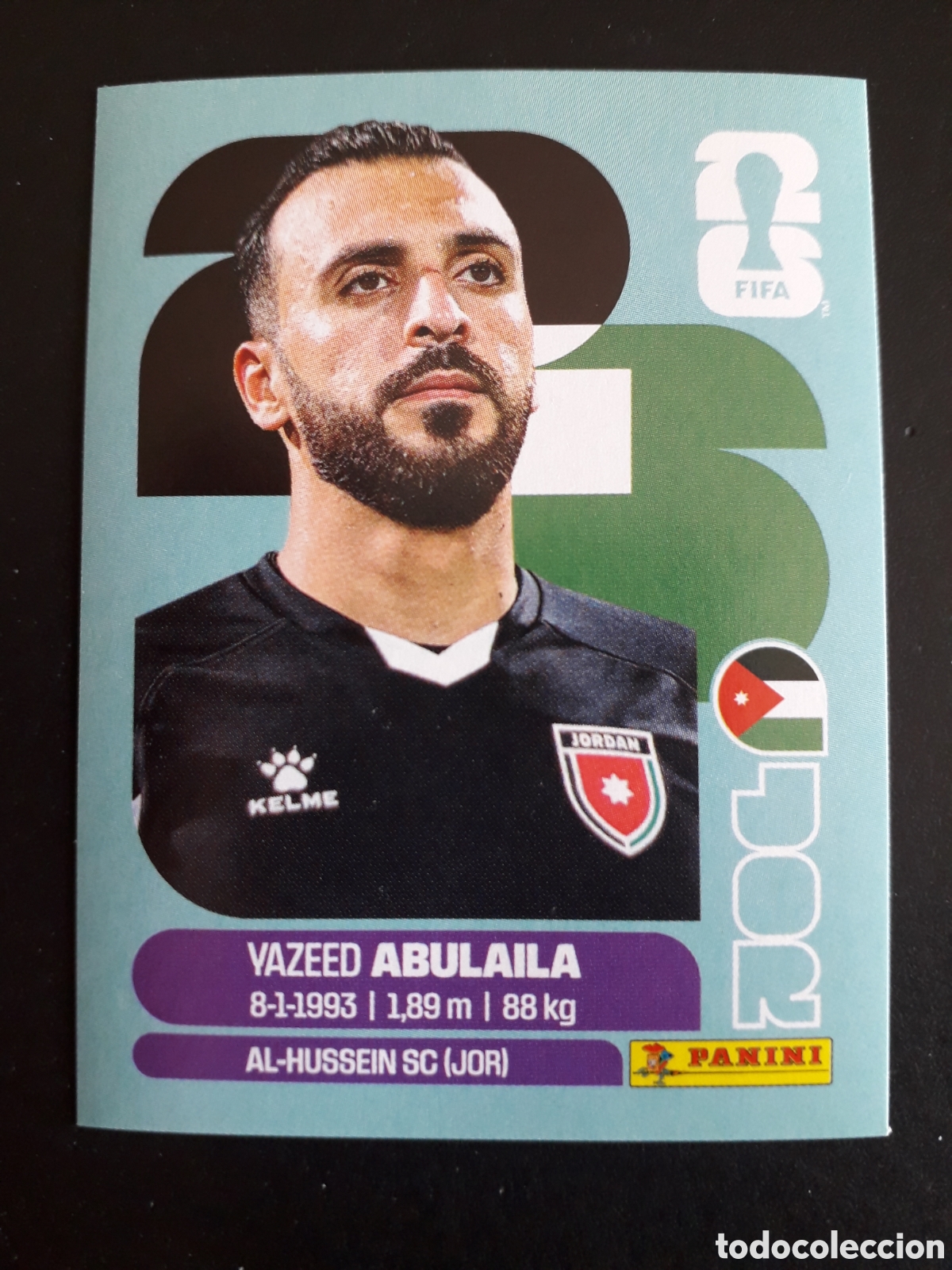 Fu&szlig;ball-Sticker: ABDULAILA JORDANIA JOR 2 MUNDIAL F&Uacute;TBOL 2026 FIFA WORLD CUP PANINI SIN PEGAR PEDIDO M&Iacute;NIMO 3&euro;.