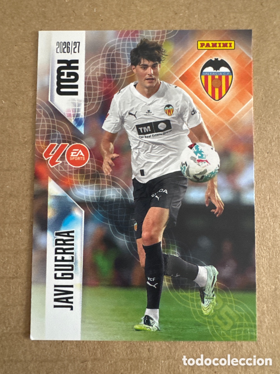Cromos de f&uacute;tbol: # 354 Javi Guerra Valencia Megacracks 26 27 2026 2027