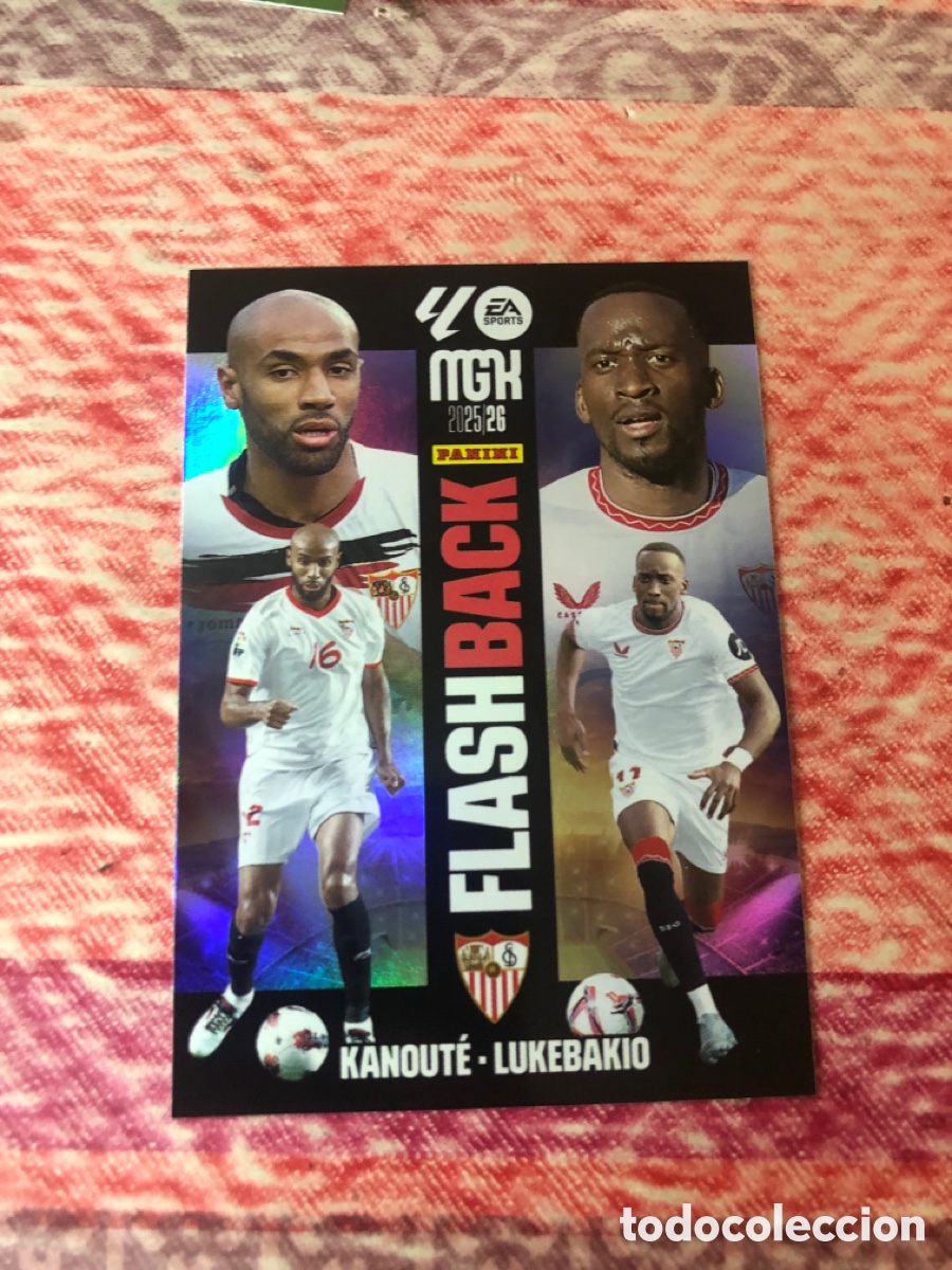 Cromos de f&uacute;tbol: Megacracks 2025 2026 25 26 panini Kanoute Lukebakio flash back n&deg; 428 Sevilla