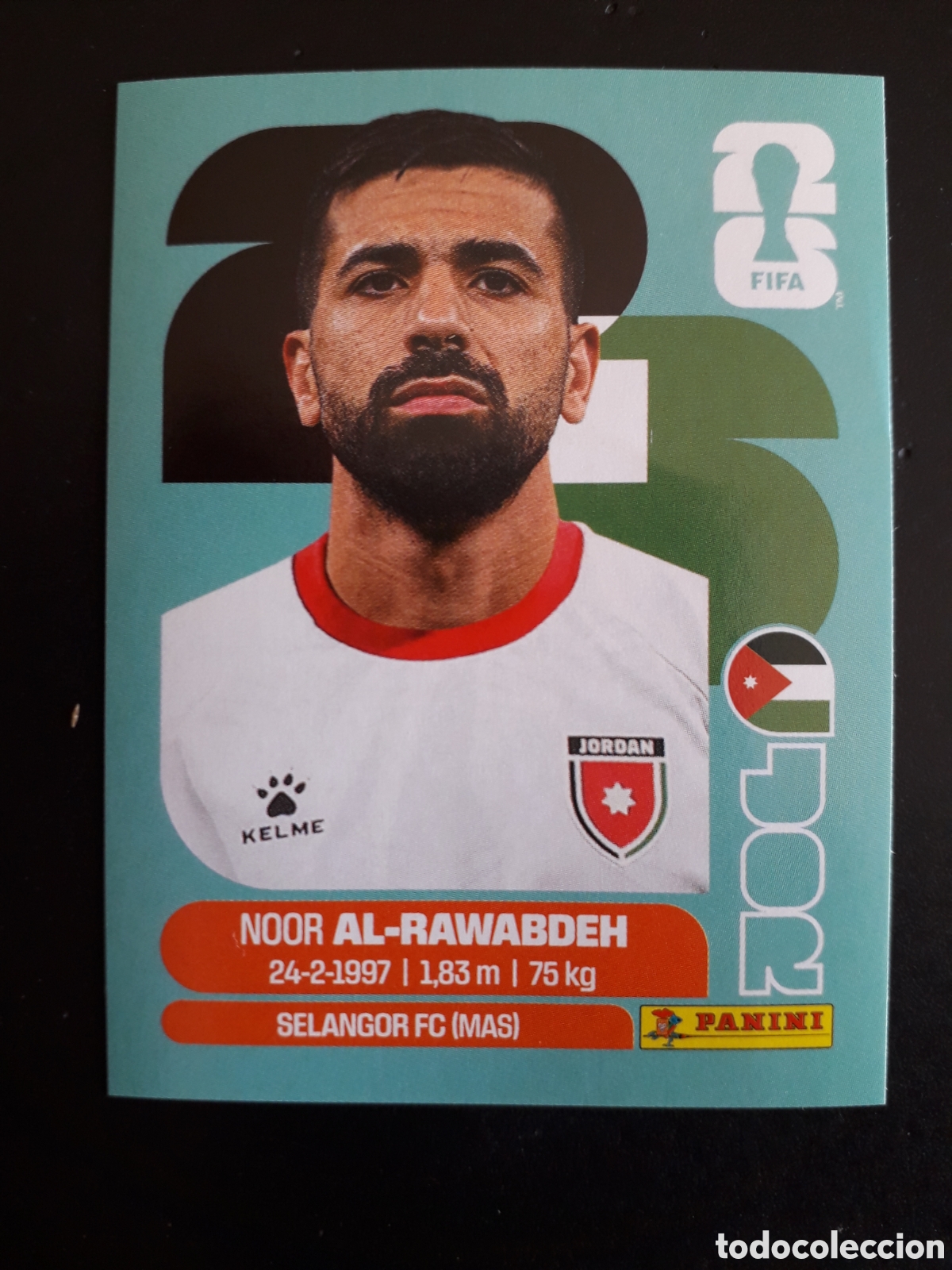 Cromos de f&uacute;tbol: AL RAWABDEH JORDANIA JOR 11 MUNDIAL F&Uacute;TBOL 2026 FIFA WORLD CUP PANINI SIN PEGAR PEDIDO M&Iacute;NIMO 3&euro;