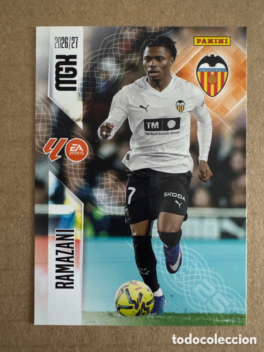 Cromos de f&uacute;tbol: # 357 Ramazani Valencia Megacracks 26 27 2026 2027