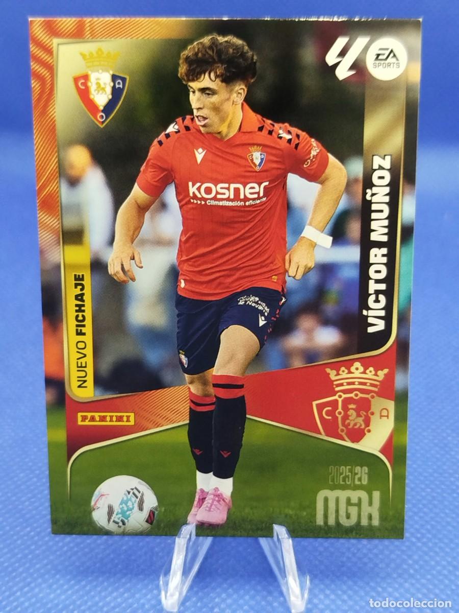 Cromos de f&uacute;tbol: #455 VICTOR MU&Ntilde;OZ RC CLUB ATLETICO OSASUNA 2025 2026 PANINI MEGACRACKS 25 26 &ldquo;NUEVO FICHAJE&rdquo;