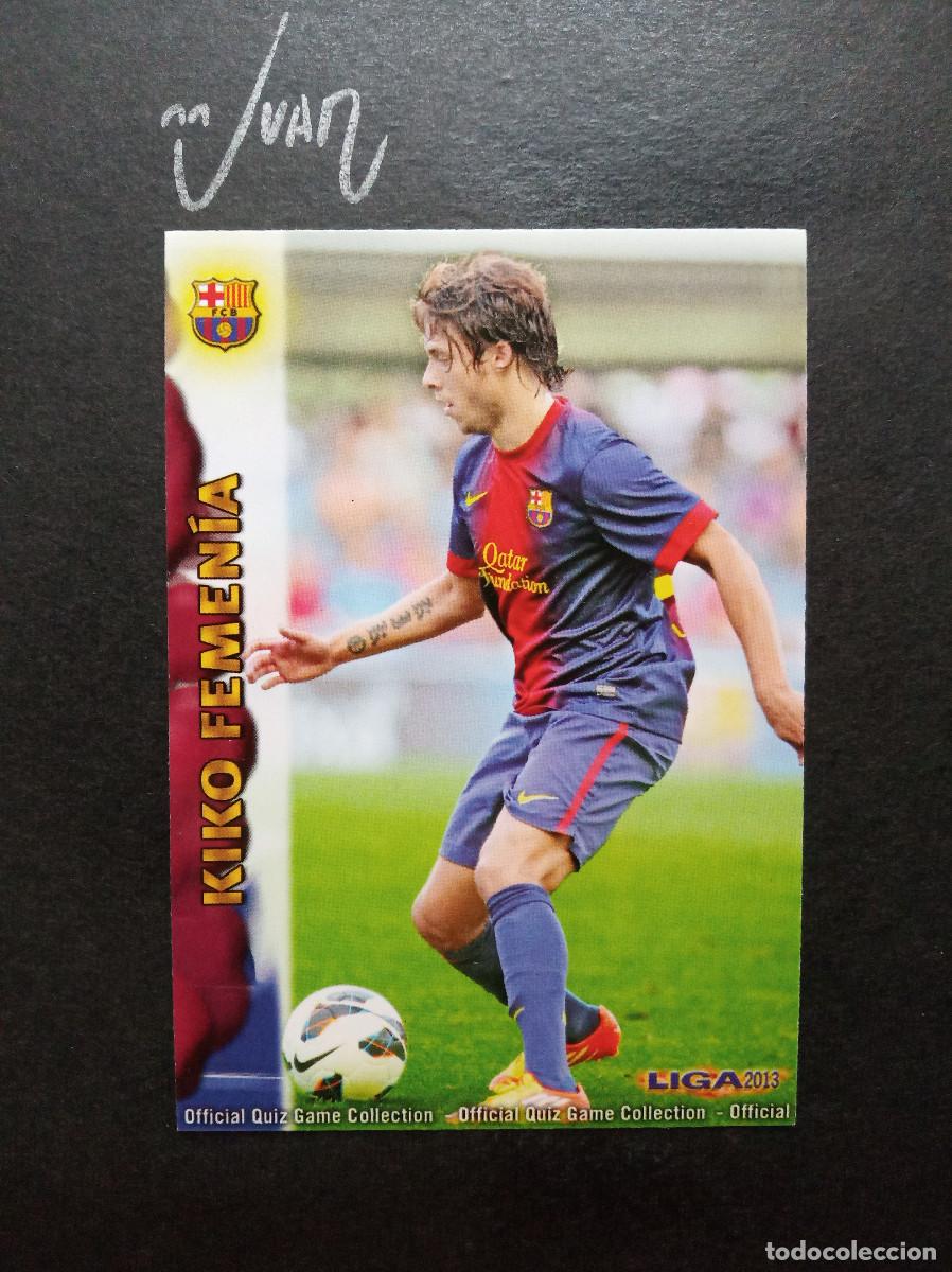 Cromos de f&uacute;tbol: N&ordm; 901 KIKO FEMENIA BARCELONA B BRASIL ⚽ MUNDICROMO &reg; PLATINUM FICHA LIGA QUIZ GAME 2012 2013 12 13