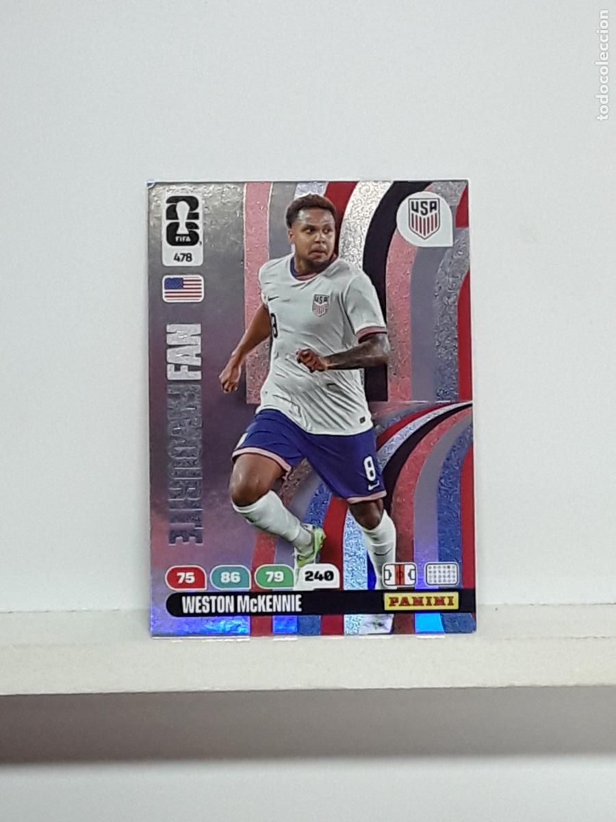 Football Stickers: ADRENALYN MUNDIAL 2026 WORLD CUP 26 ALBUM PANINI N 478 ESTADOS UNIDOS USA WESTON MCKENNIE