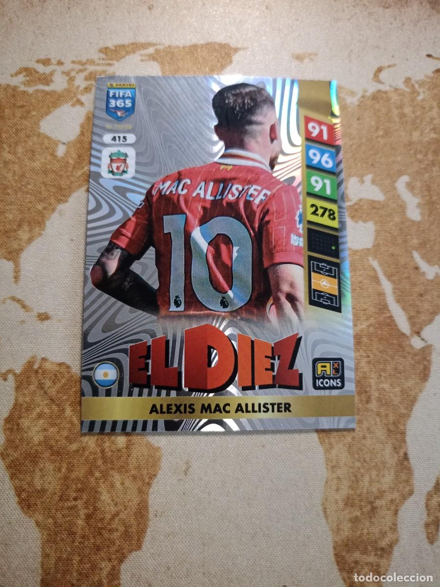 Football Stickers: # Icons 415 ALEXIS MAC ALLISTER Adrenalyn FIFA 365 2025