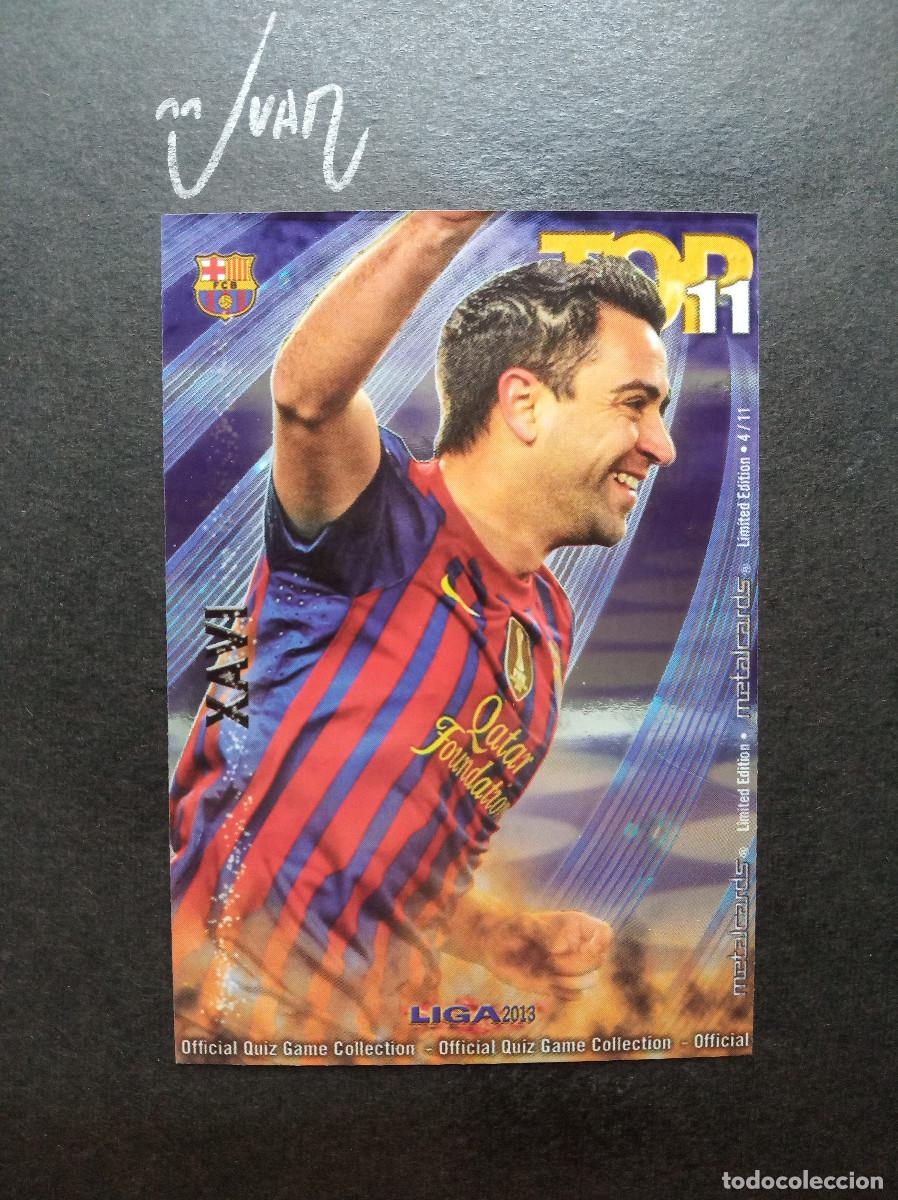 Football Stickers: LIMITED EDITION METALCARDS XAVI BARCELONA ESPA&Ntilde;A ⚽ MUNDICROMO &reg; FICHA LIGA QUIZ GAME 2012 2013 12 13