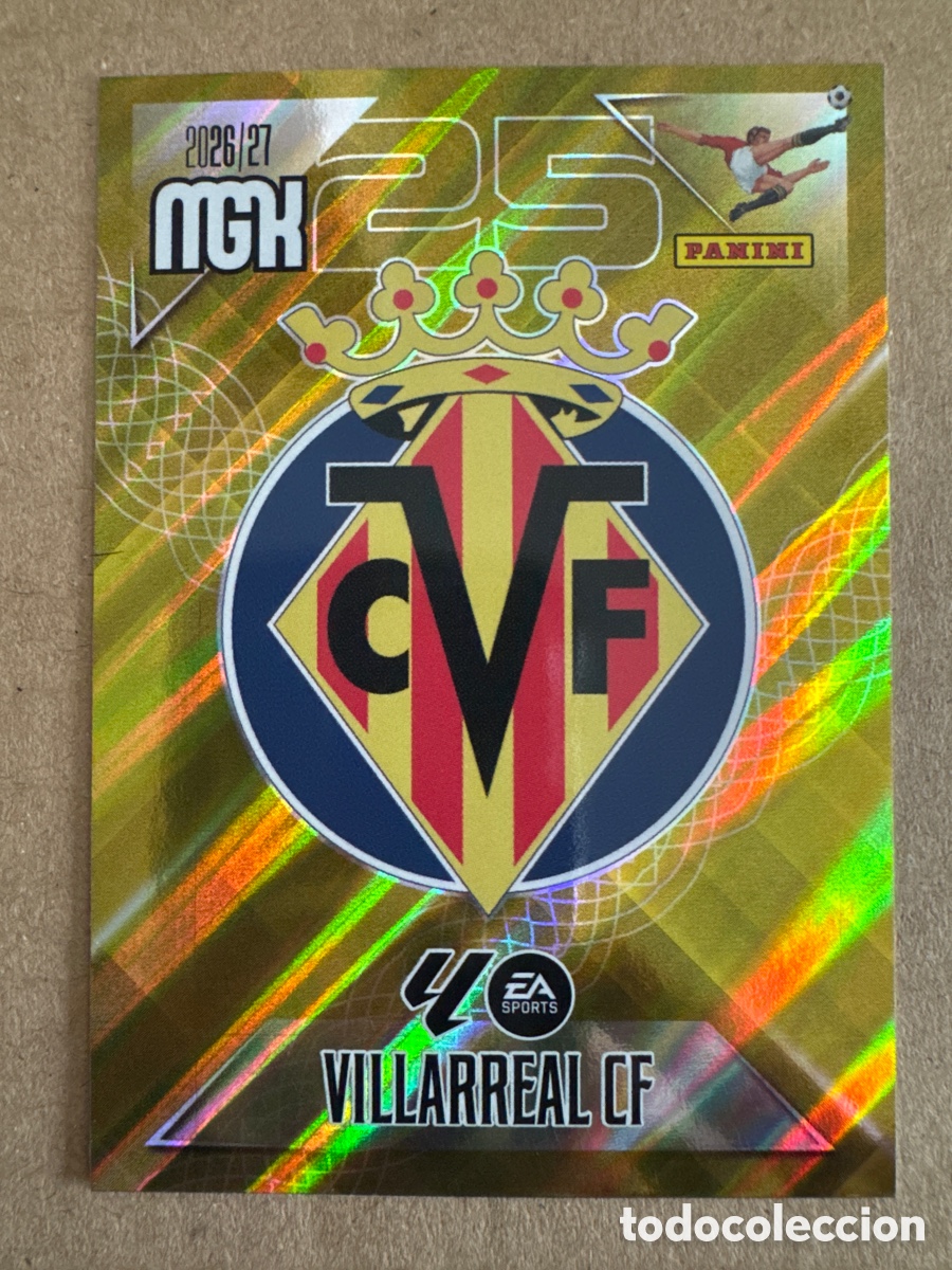 Cromos de Futebol: # 361 Escudo Villarreal Megacracks 26 27 2026 2027