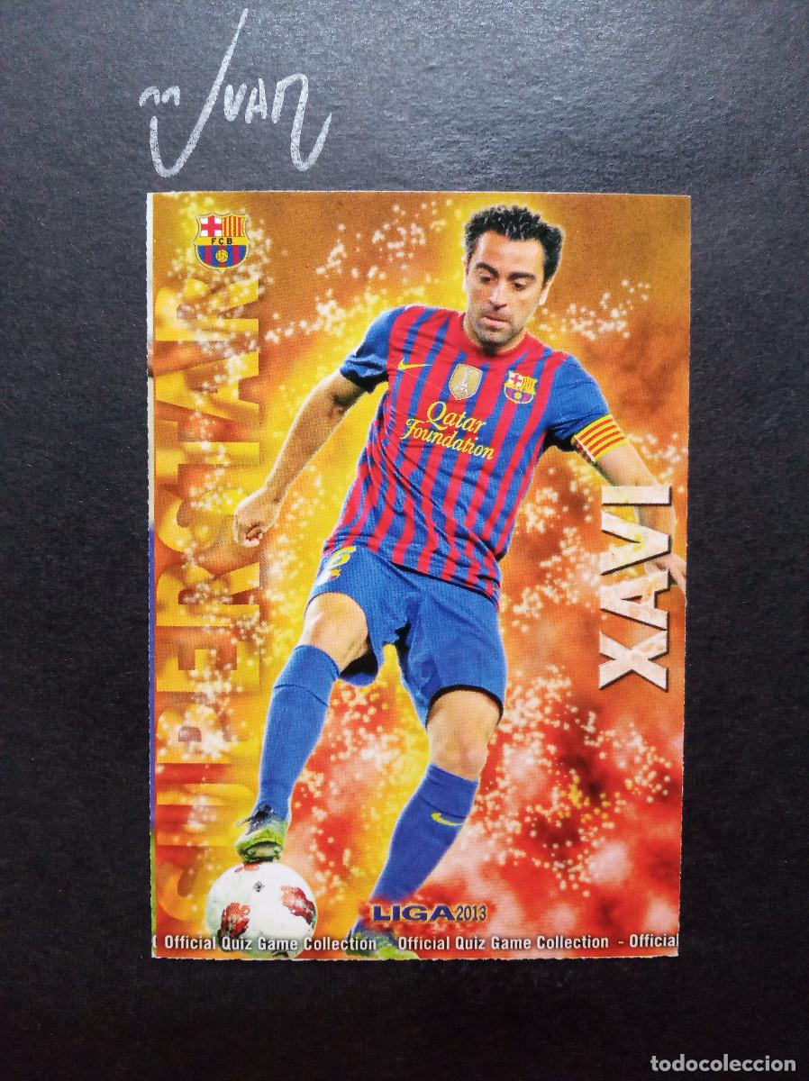 Football Stickers: N&ordm; 51 SUPERSTAR MATE XAVI FC BARCELONA ESPA&Ntilde;A ⚽ MUNDICROMO &reg; FICHA LIGA QUIZ GAME 2012 2013 12 13