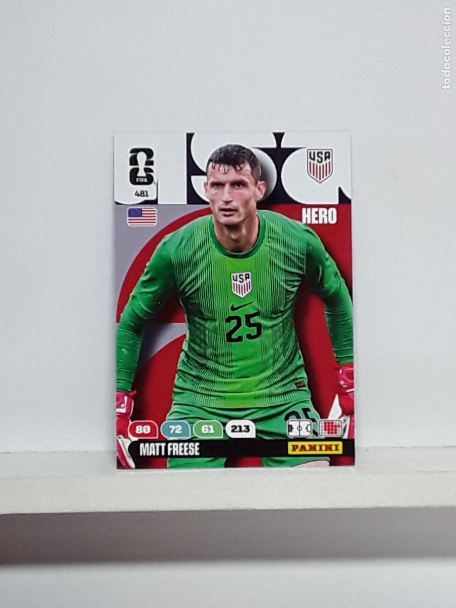 Figurine di Calcio: ADRENALYN MUNDIAL 2026 WORLD CUP 26 ALBUM PANINI N 481 ESTADOS UNIDOS USA MATT FREESE