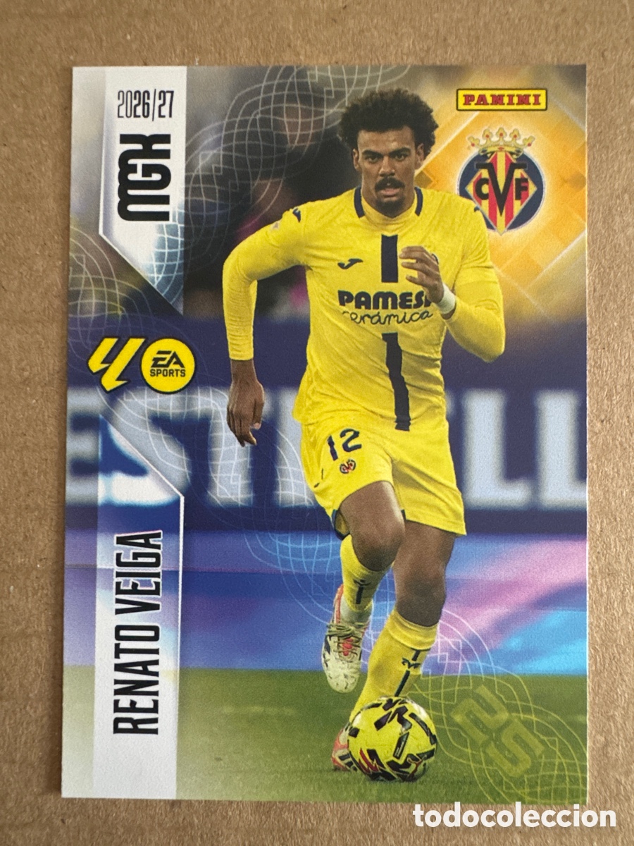 Cromos de f&uacute;tbol: # 368 Renato Veiga Villarreal Megacracks 26 27 2026 2027