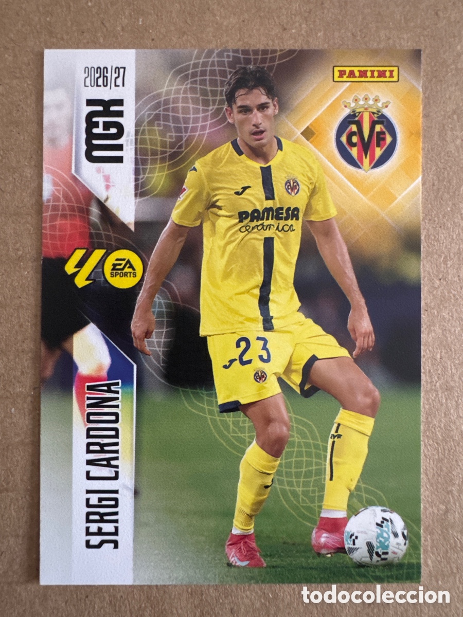 Cromos de f&uacute;tbol: # 369 Sergi Cardona Villarreal Megacracks 26 27 2026 2027