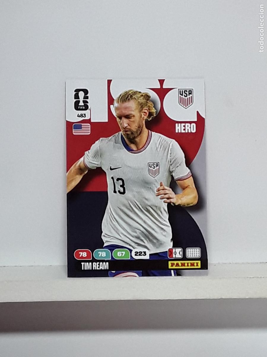 Cromos de f&uacute;tbol: ADRENALYN MUNDIAL 2026 WORLD CUP 26 ALBUM PANINI N 483 ESTADOS UNIDOS USA TIM REAM