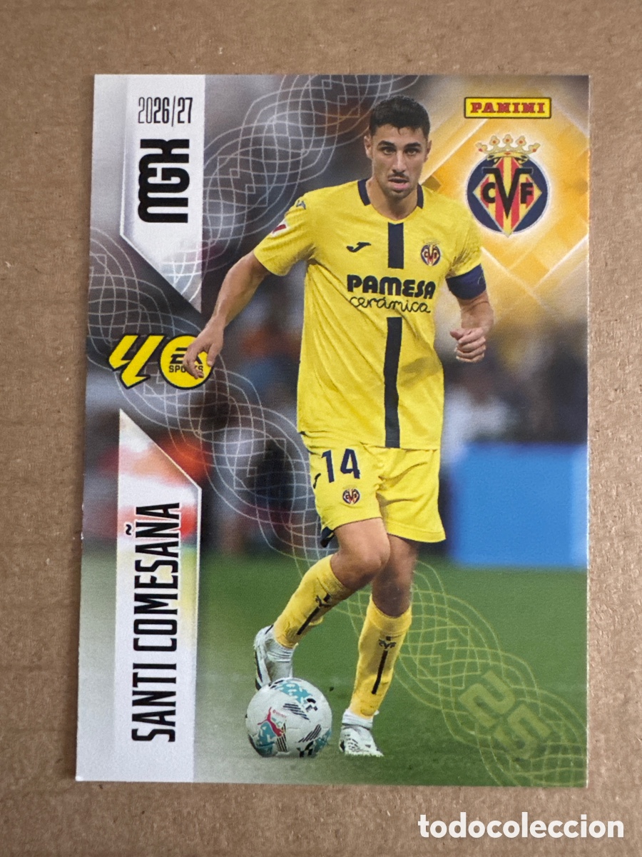 Cromos de f&uacute;tbol: # 370 Santi Comesa&ntilde;a Villarreal Megacracks 26 27 2026 2027