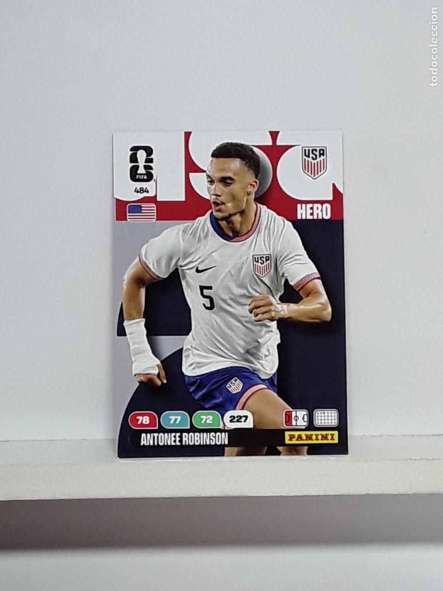 Cromos de f&uacute;tbol: ADRENALYN MUNDIAL 2026 WORLD CUP 26 ALBUM PANINI N 484 ESTADOS UNIDOS USA ANTONEE ROBINSON