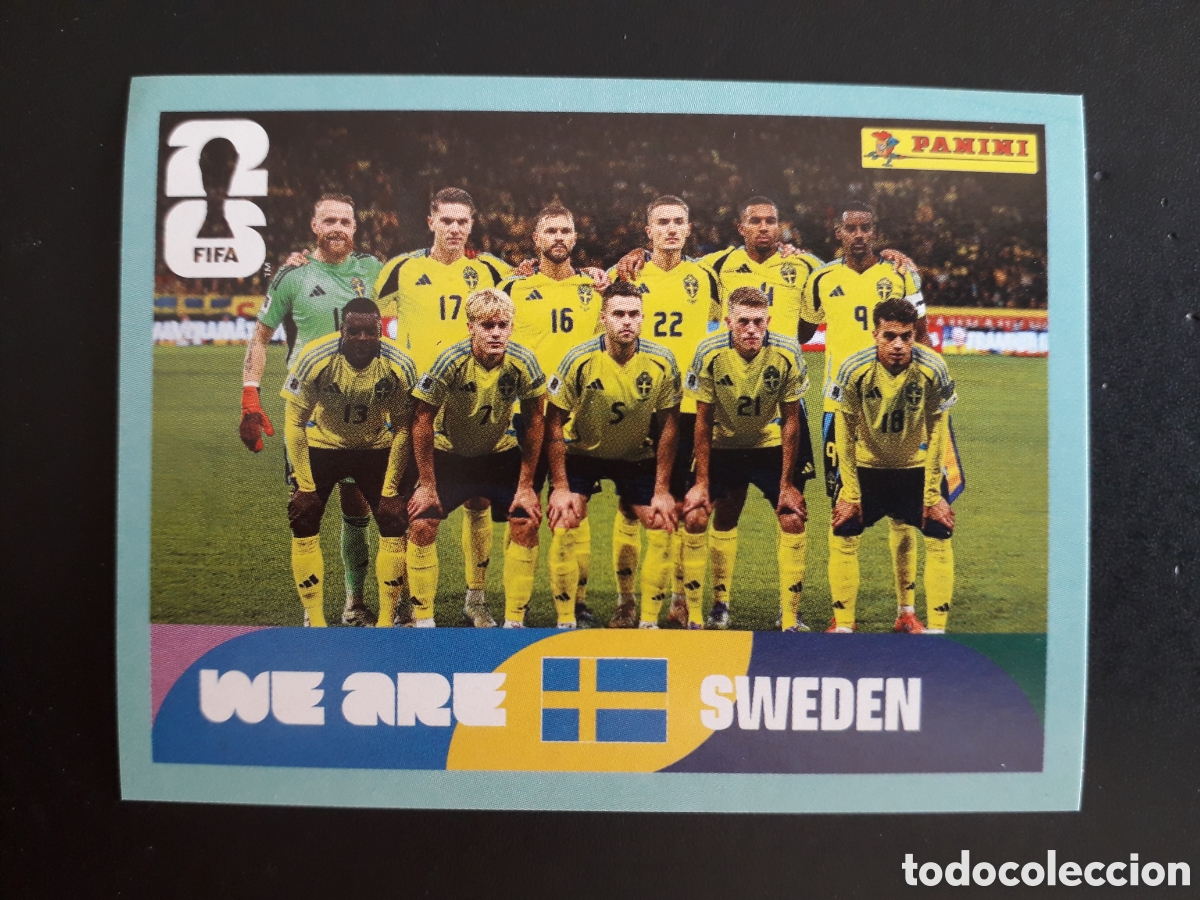 Cromos de f&uacute;tbol: EQUIPO SUECIA SWE 13 MUNDIAL F&Uacute;TBOL 2026 FIFA WORLD CUP PANINI SIN PEGAR PEDIDO M&Iacute;NIMO 3&euro;