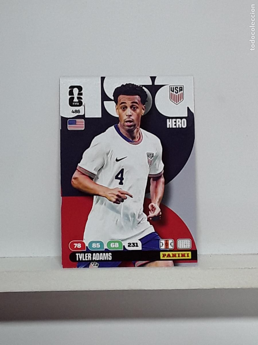 Cromos de f&uacute;tbol: ADRENALYN MUNDIAL 2026 WORLD CUP 26 ALBUM PANINI N 486 ESTADOS UNIDOS USA TYLER ADAMS
