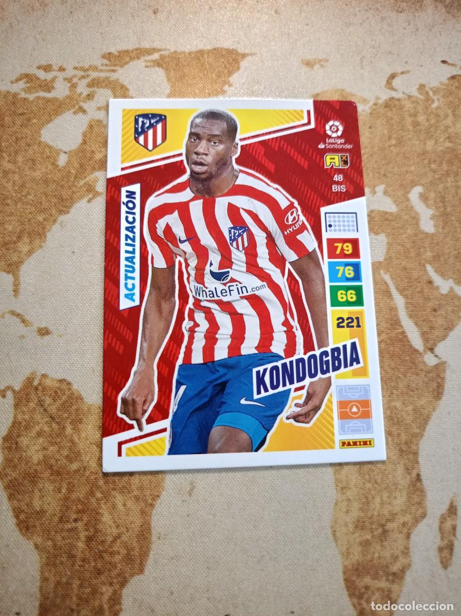 Cromos de f&uacute;tbol: # Atl&eacute;tico de Madrid 48 KONDOGBIA Adrenalyn 2022-23