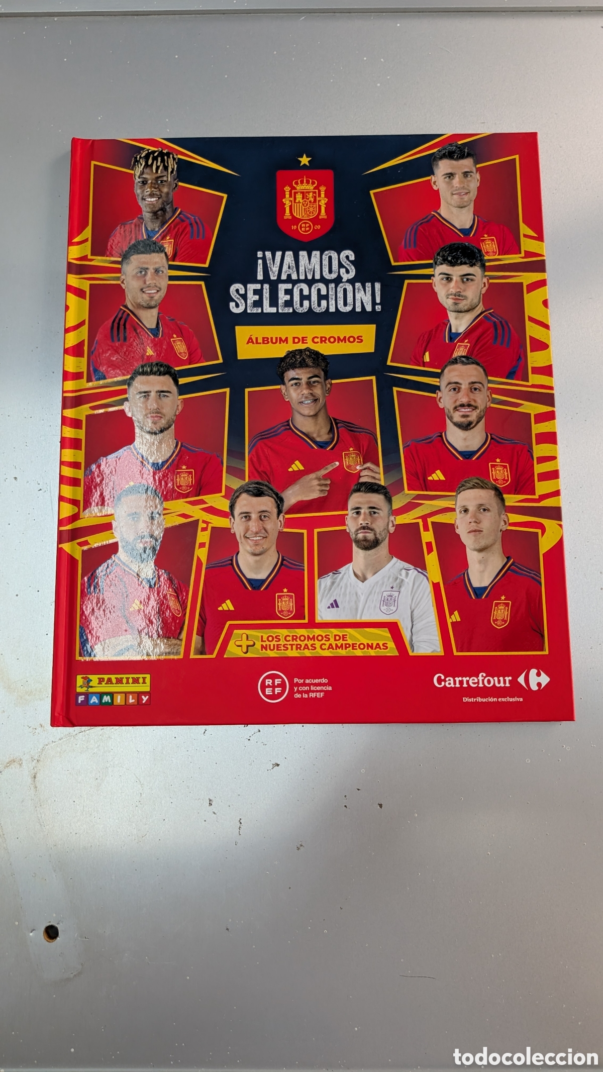 Cromos de f&uacute;tbol: ALBUM COMPLETO VAMOS SELECCI&Oacute;N ESPA&Ntilde;OLA CARREFOUR PANINI RFEF BUEN ESTADO
