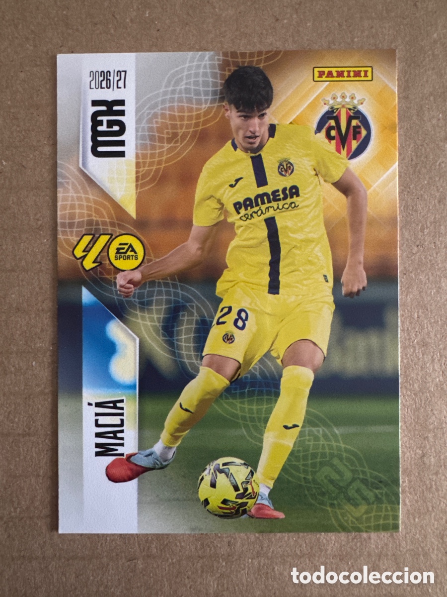 Cromos de f&uacute;tbol: # 371 Maci&aacute; Villarreal Megacracks 26 27 2026 2027