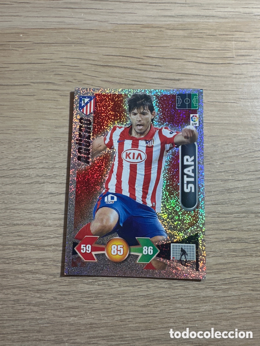 Cromos de f&uacute;tbol: AG&Uuml;ERO STAR ATLETICO DE MADRID ADRENALYN 2009 2010 / 09 10 PANINI BRILLANTINA FINA