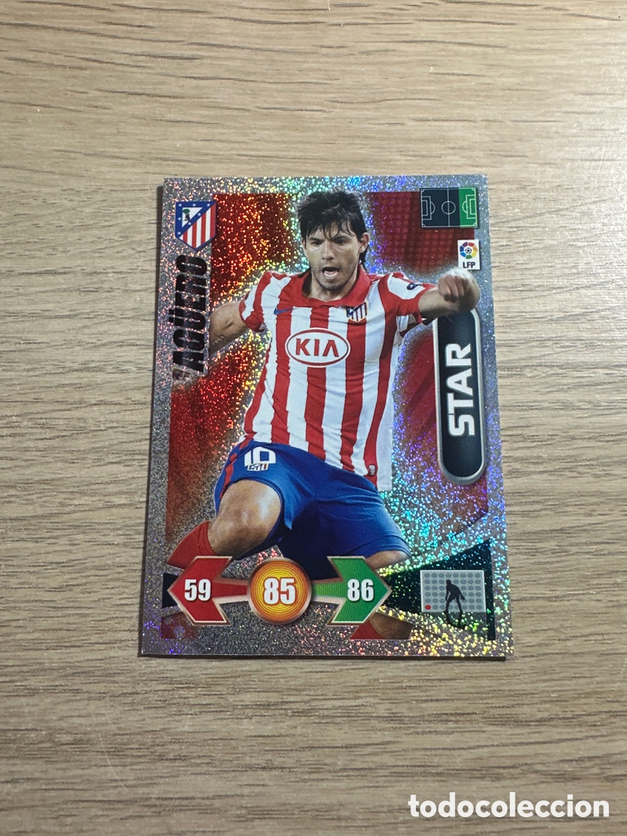 Cromos de f&uacute;tbol: AG&Uuml;ERO STAR ATLETICO DE MADRID ADRENALYN 2009 2010 / 09 10 PANINI BRILLANTINA FINA