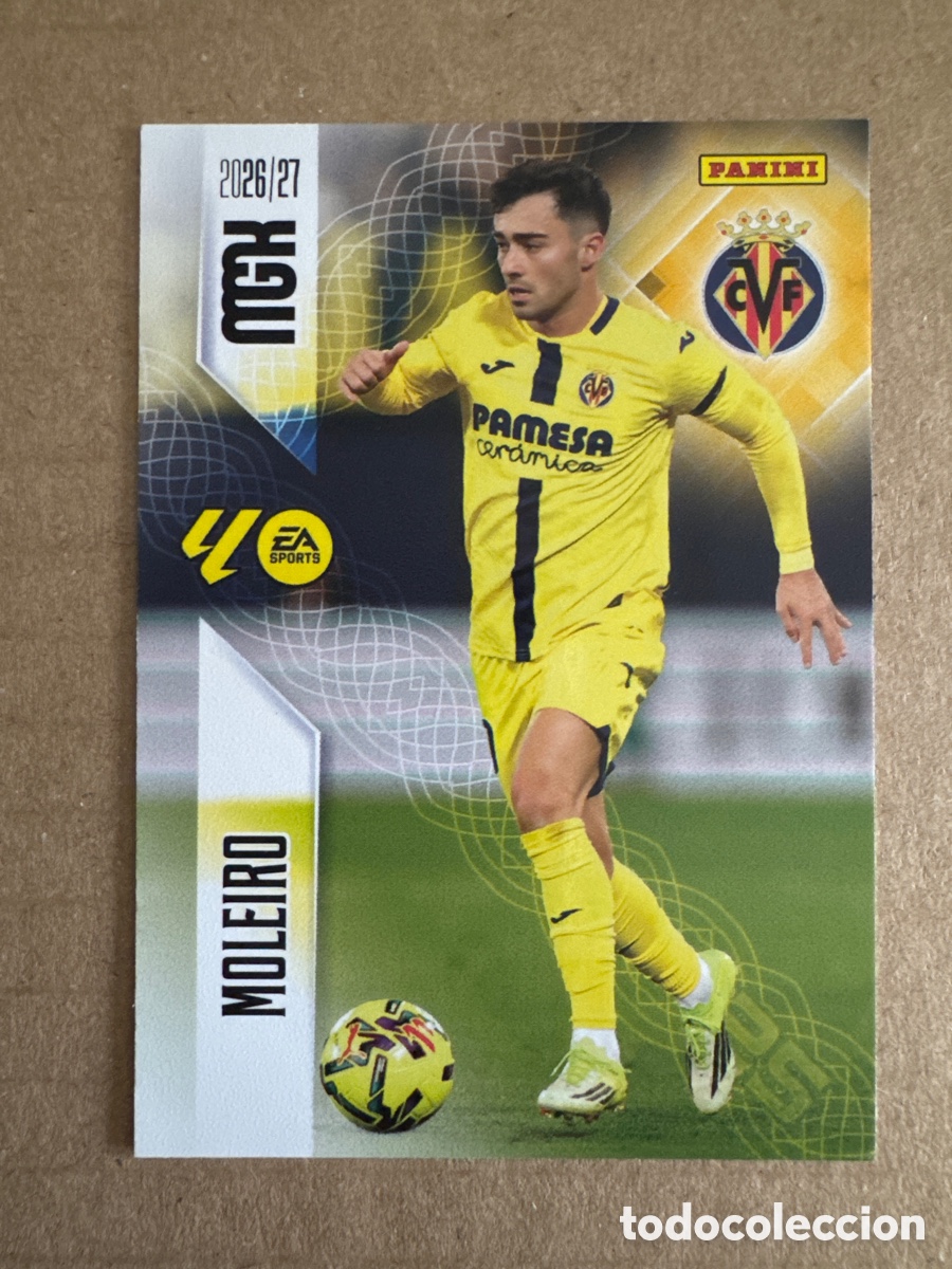 Cromos de f&uacute;tbol: # 373 Moleiro Villarreal Megacracks 26 27 2026 2027