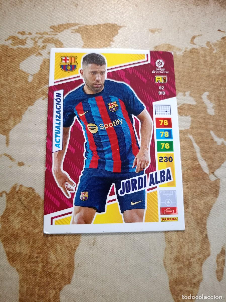 Cromos de f&uacute;tbol: # Barcelona 62 bis JORDI ALBA Adrenalyn 2022-23