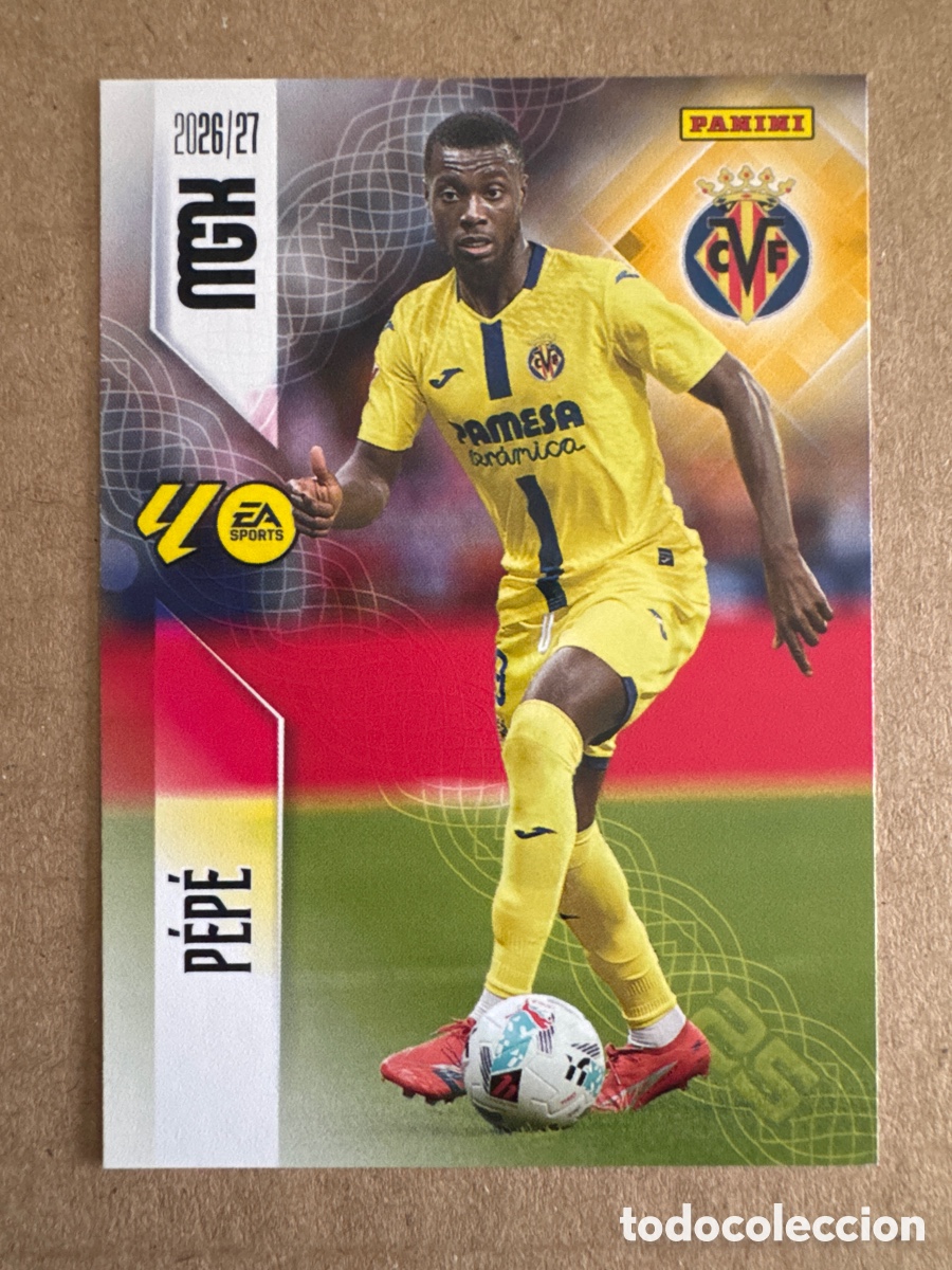 Cromos de f&uacute;tbol: # 375 Pepe Villarreal Megacracks 26 27 2026 2027