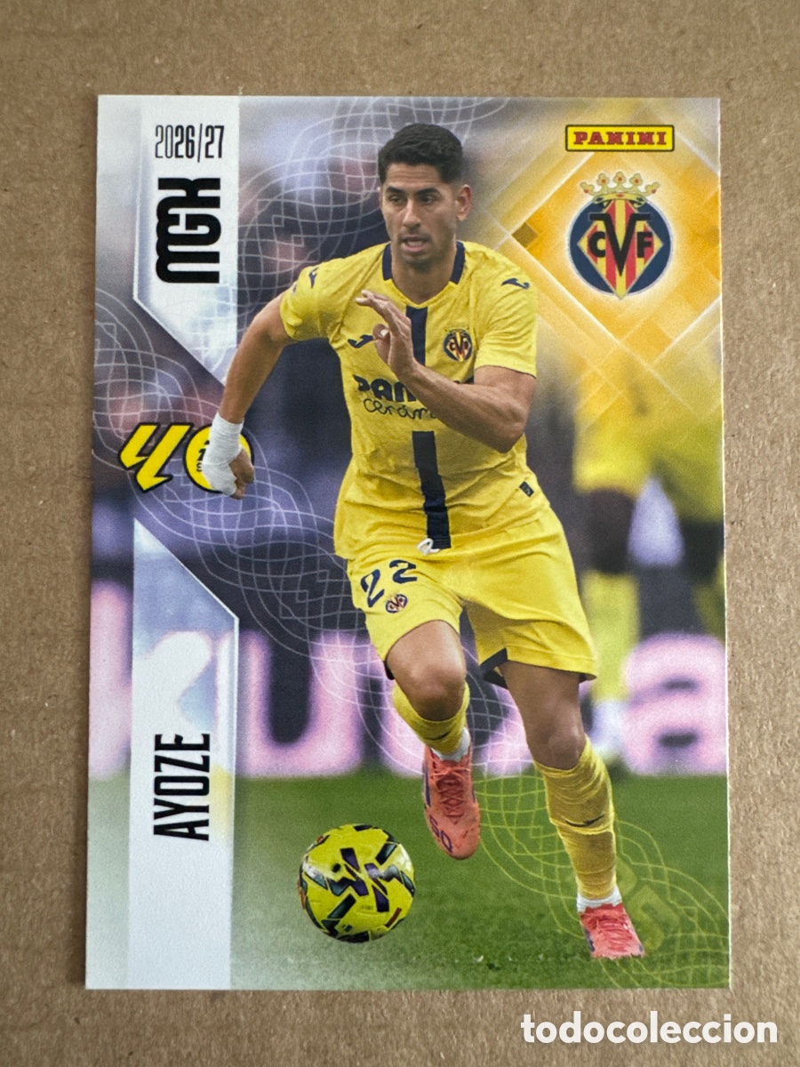 Cromos de f&uacute;tbol: # 377 Ayoze Villarreal Megacracks 26 27 2026 2027