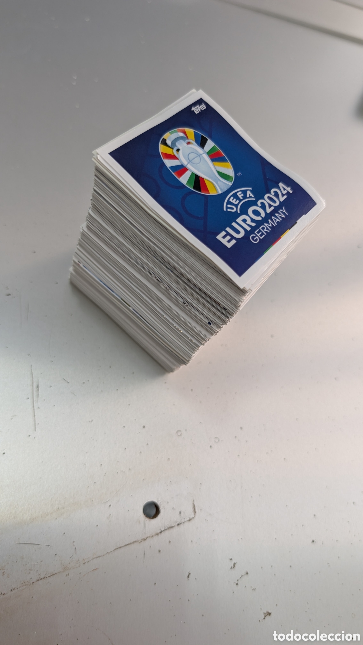Football Stickers: LOTE 525 CROMOS DIFERENTES EUROCOPA EURO TOPPS 2024 24 NUNCA PEGADOS