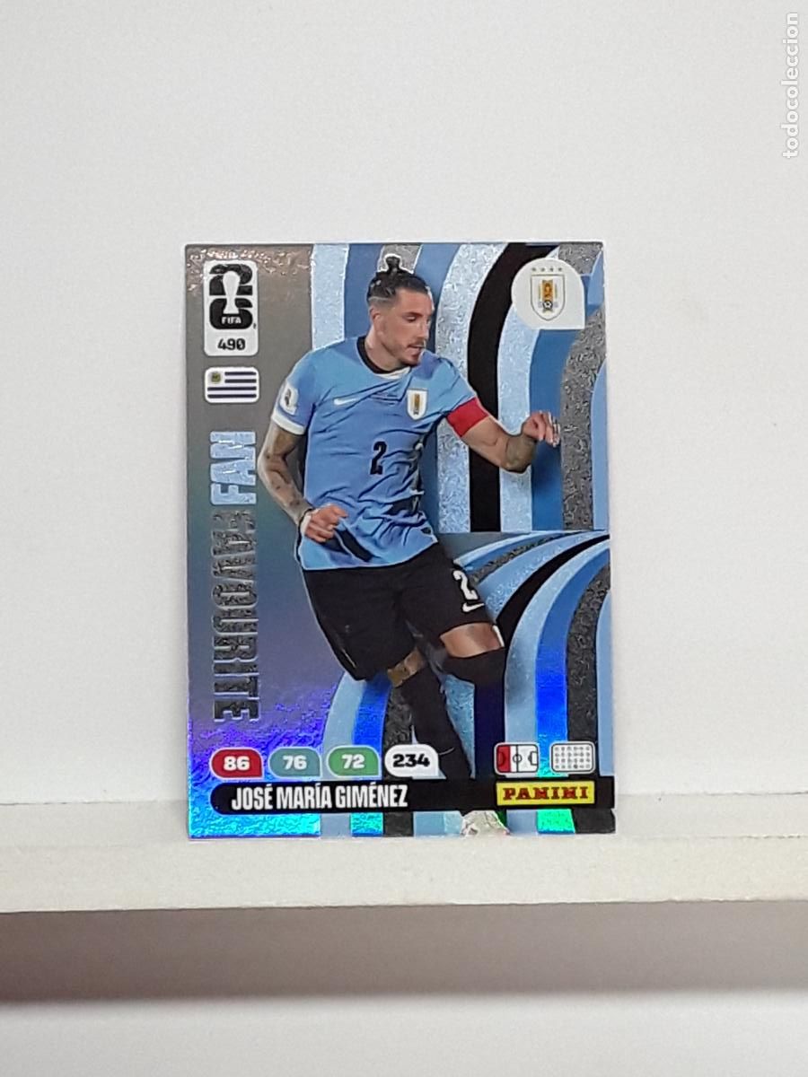 Football Stickers: ADRENALYN MUNDIAL 2026 WORLD CUP 26 ALBUM PANINI N 490 URUGUAY JOSE MARIA GIMENEZ