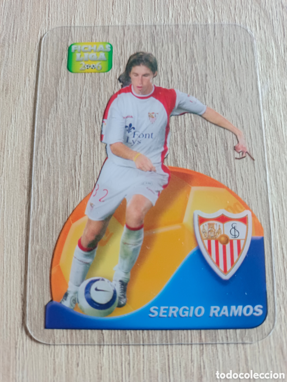 Fu&szlig;ball-Sticker: SERGIO RAMOS ROOKIE N 544 SEVILLA. DANET FICHAS DE LA LIGA 2005-2006 MUNDICROMO. EXCELENTE ESTADO