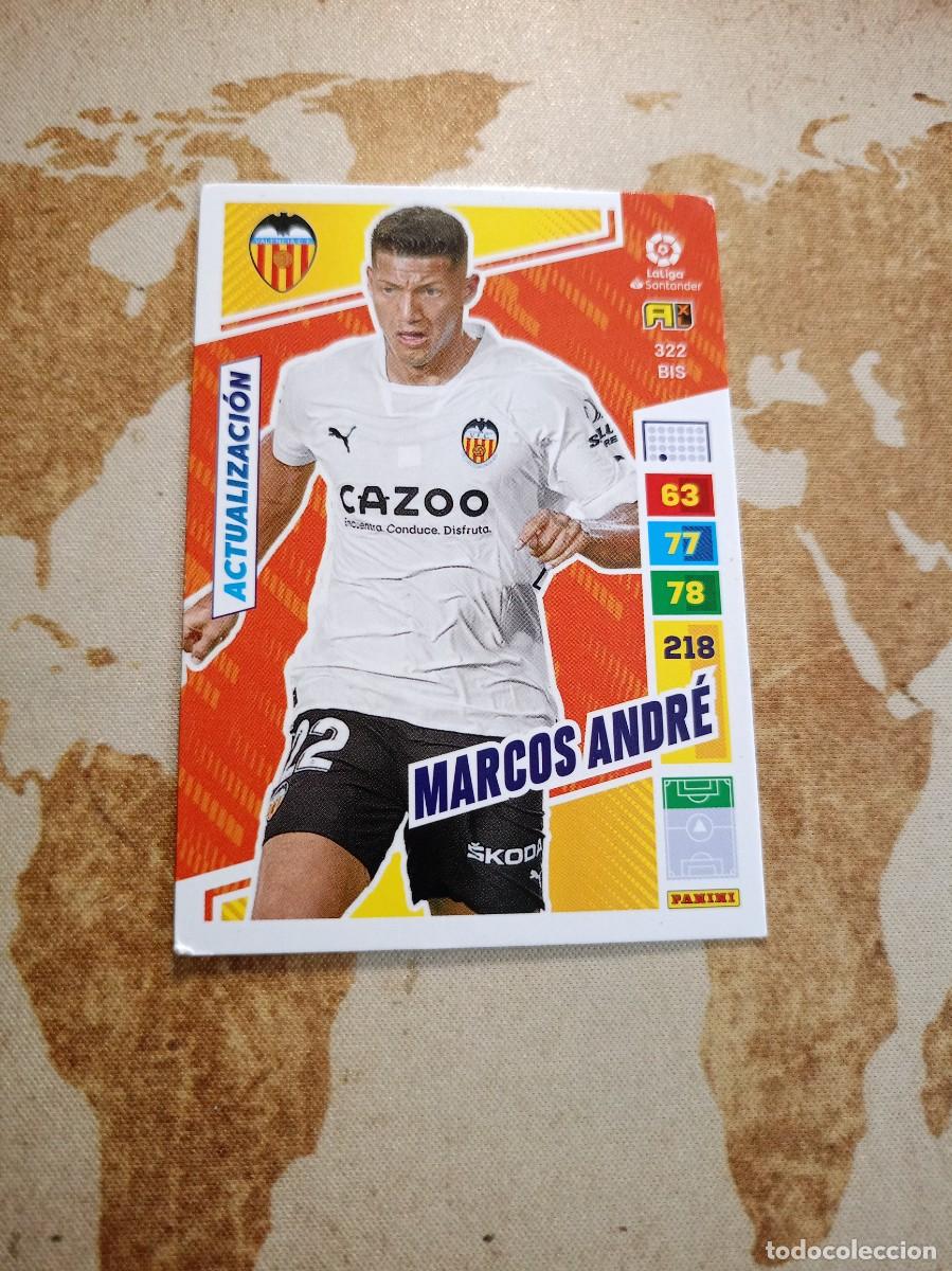 Cromos de f&uacute;tbol: # Valencia 322 bis MARCOS ANDR&Eacute; Adrenalyn 2022-23