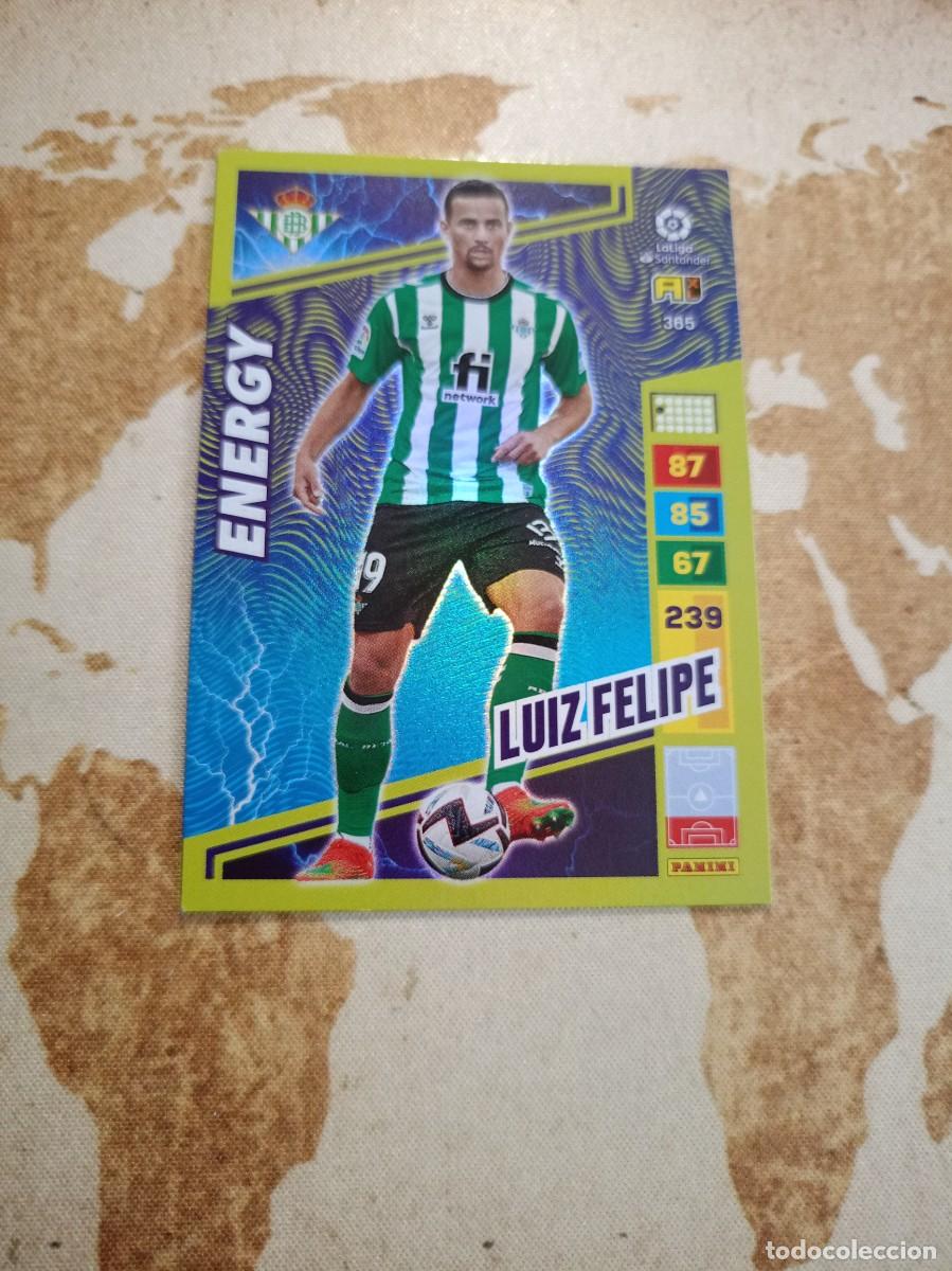 Cromos de f&uacute;tbol: # Energy 365 LUIZ FELIPE Adrenalyn 2022-23