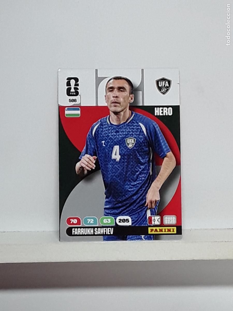 Cromos de f&uacute;tbol: ADRENALYN MUNDIAL 2026 WORLD CUP 26 ALBUM PANINI N 506 UZBEKISTAN FARRUKH SAYFIEV