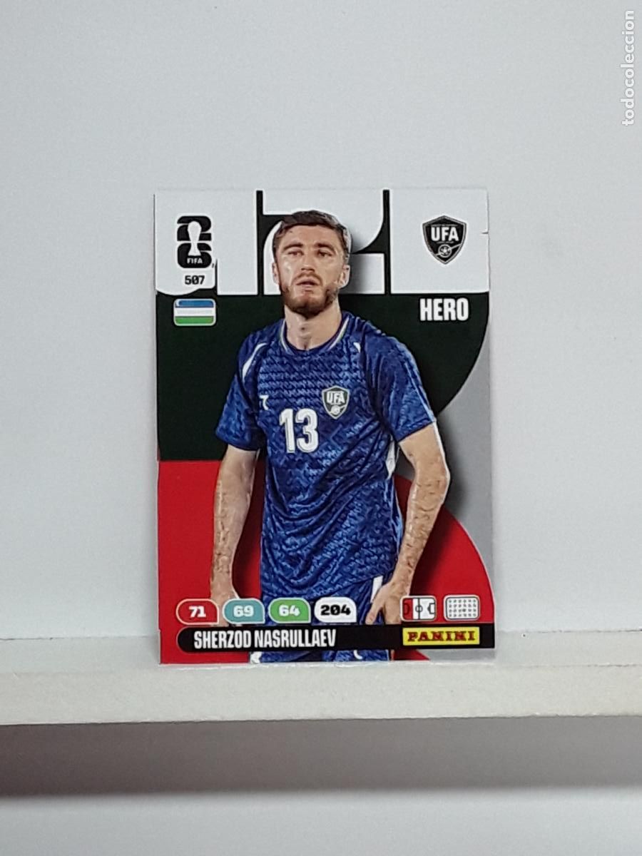 Fu&szlig;ball-Sticker: ADRENALYN MUNDIAL 2026 WORLD CUP 26 ALBUM PANINI N 507 UZBEKISTAN SHERZOD NASRULLAEV