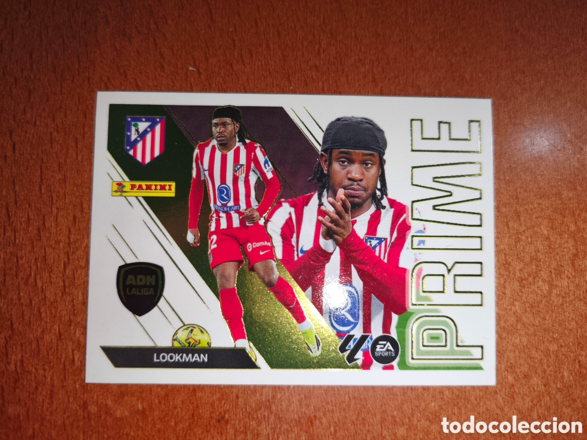 Cromos de f&uacute;tbol: Lookman n&deg;7 ADN LALIGA PRIME liga este 26/27 Atl&eacute;tico De Madrid