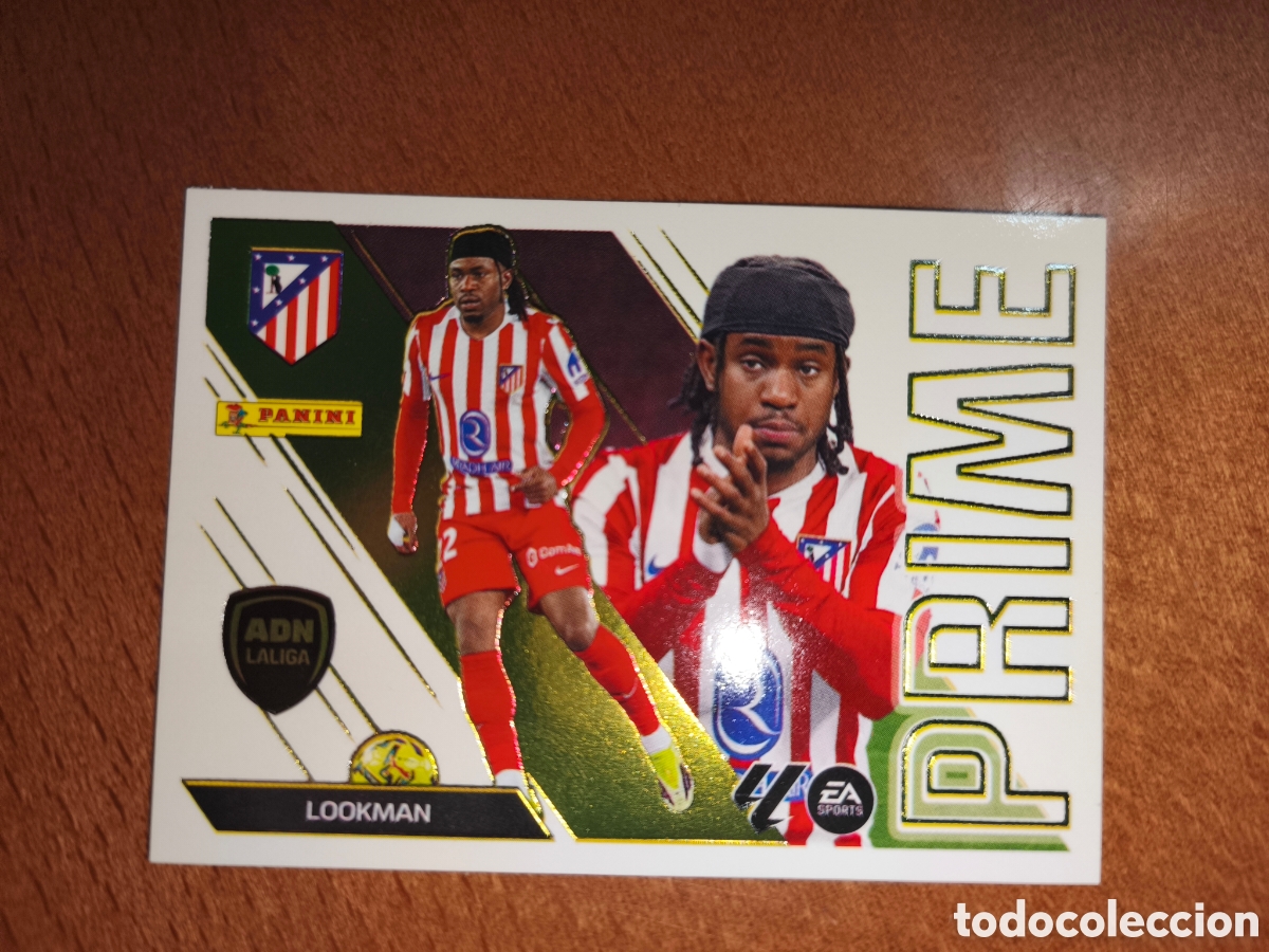 Cromos de f&uacute;tbol: Lookman n&deg;7 ADN LALIGA PRIME liga este 26/27 Atl&eacute;tico De Madrid