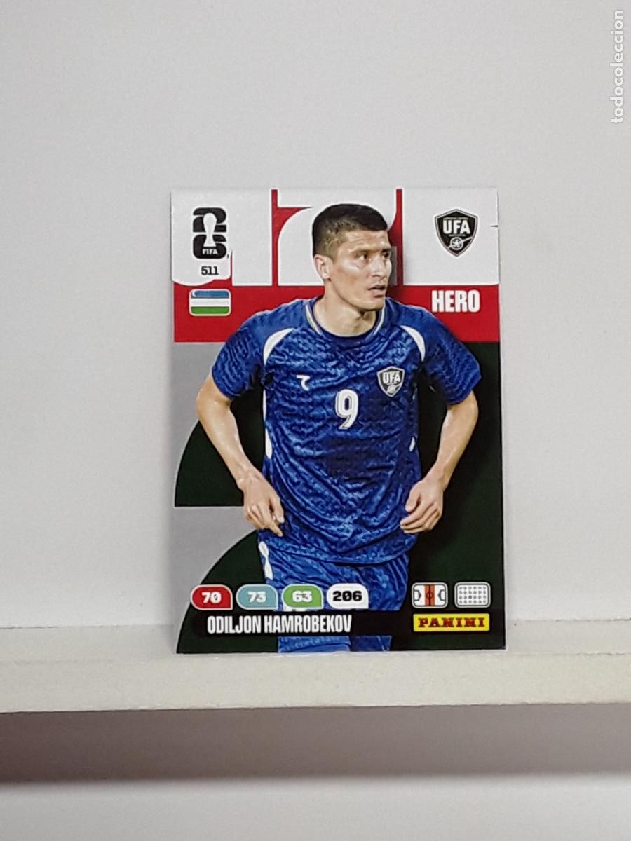 Cromos de f&uacute;tbol: ADRENALYN MUNDIAL 2026 WORLD CUP 26 ALBUM PANINI N 511 UZBEKISTAN ODILJON HAMROBEKOV