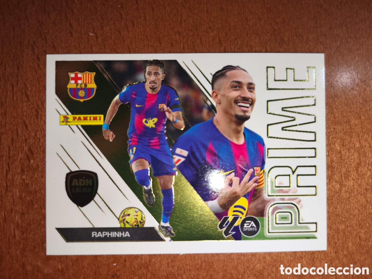 Cromos de f&uacute;tbol: Raphinha n&deg;13 ADN LALIGA PRIME liga este 26/27 Barcelona