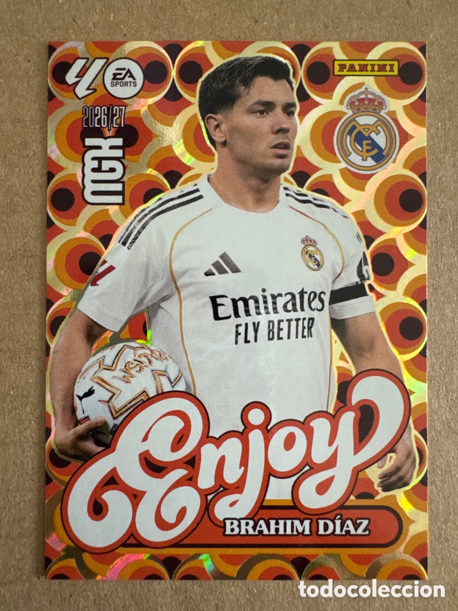 Cromos de f&uacute;tbol: # 380 Brahim D&iacute;az Real Madrid Enjoy Megacracks 26 27 2026 2027