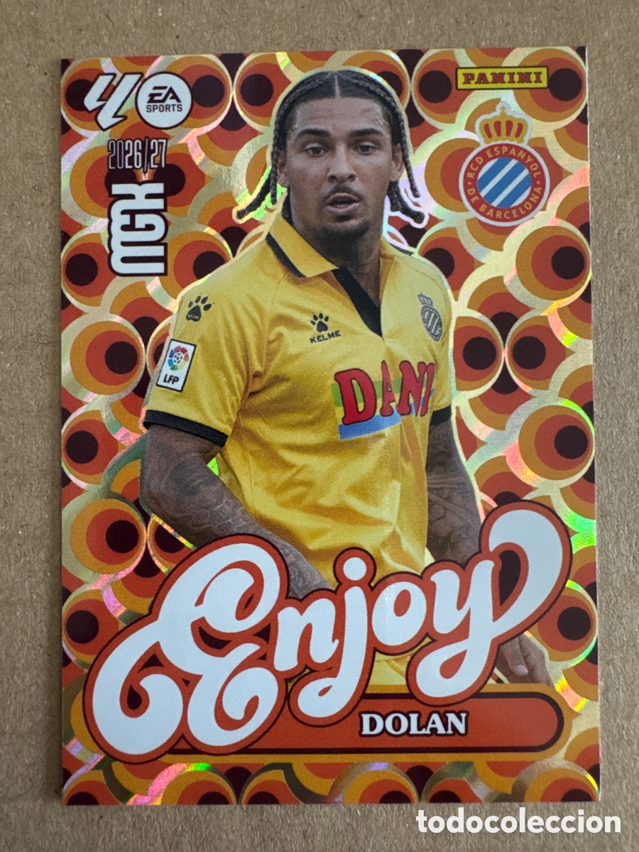 Cromos de f&uacute;tbol: # 382 Dolan Espanyol Enjoy Megacracks 26 27 2026 2027