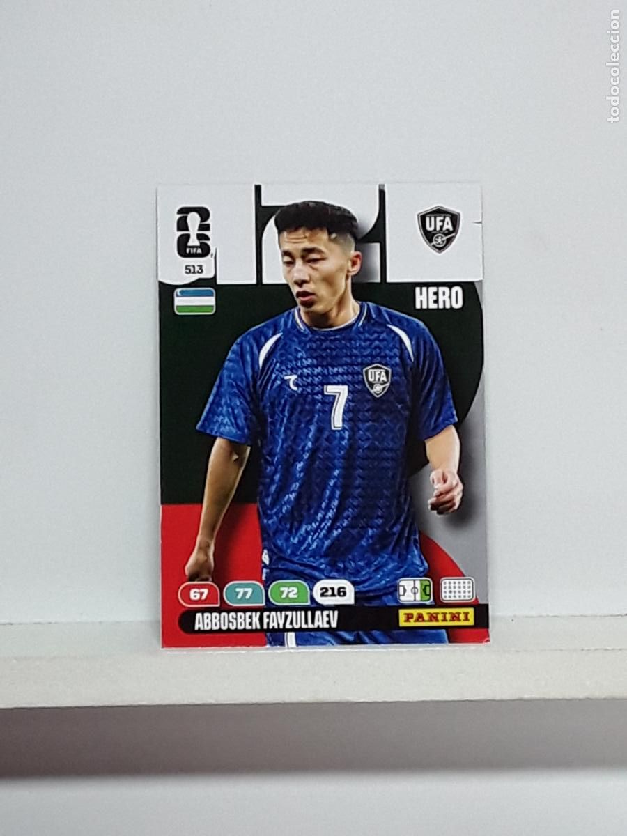 Cromos de f&uacute;tbol: ADRENALYN MUNDIAL 2026 WORLD CUP 26 ALBUM PANINI N 513 UZBEKISTAN ABBOSBEK FAYZULLAEV