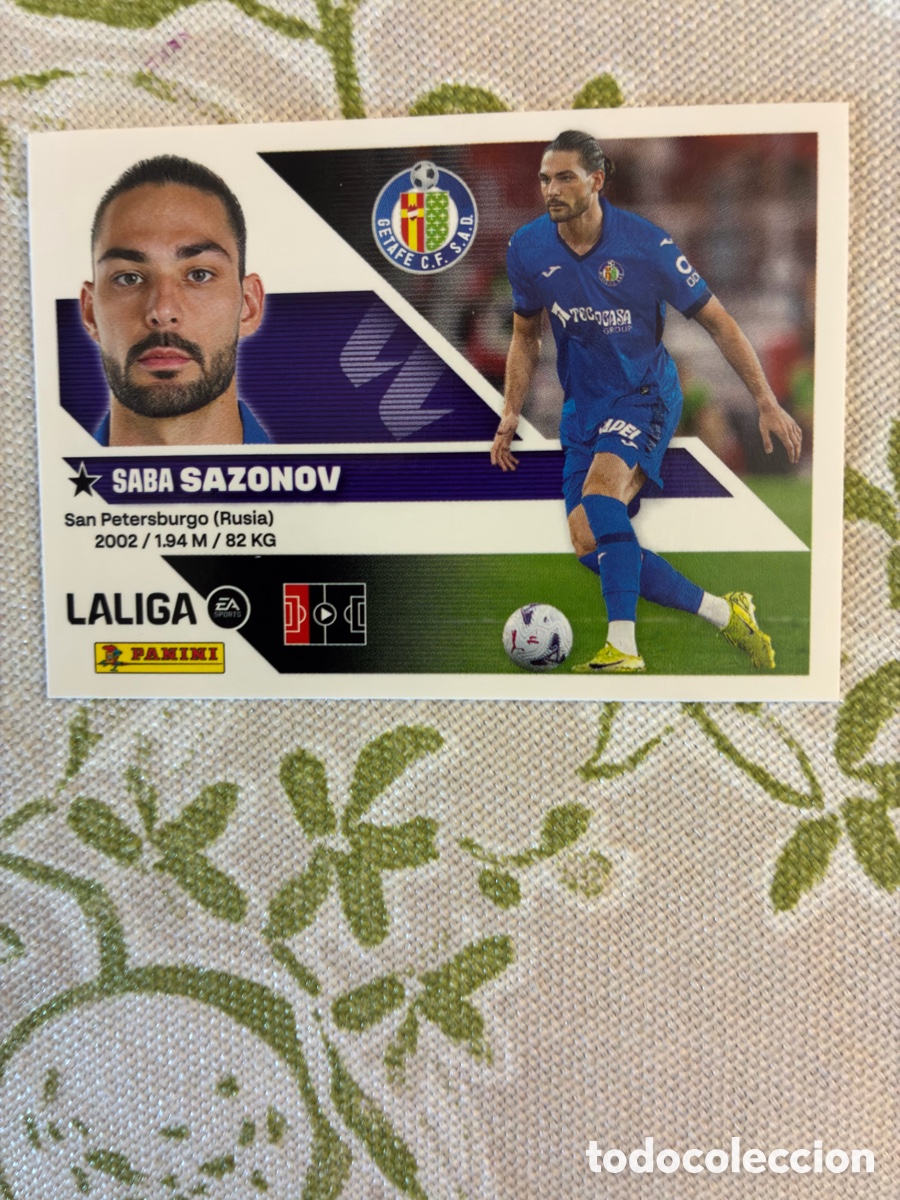 Cromos de f&uacute;tbol: Cromo N&ordm; 31 Sazonov (&Uacute;ltimos Fichajes) - Getafe CF - Colecci&oacute;n Este Panini 2026-27 - Impecable